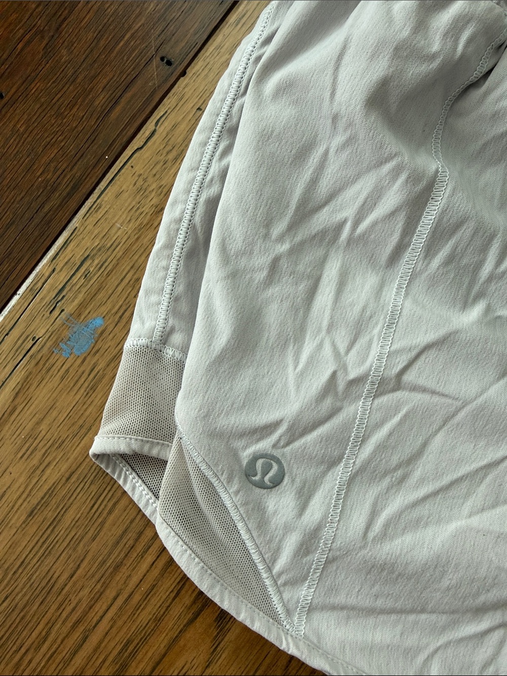 White Lululemon Women's Athletic Shorts - Breathable Running Shorts - Picture 6 of 7